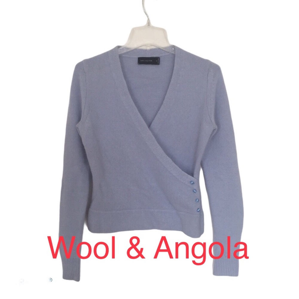 Almost New Women Limited Wool Wrap Sweater Size M